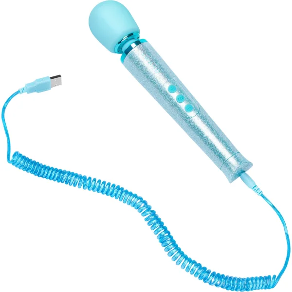 Le Wand 'All that Glimmers' Small Wand Vibrator - Blue