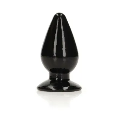 Butt Plugs Realrock Crystal Clear 3 5 In Anal Plug Black