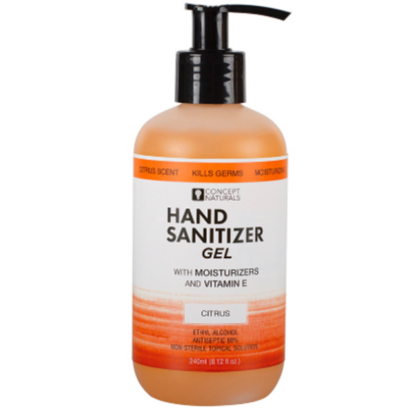 Sensuva Concepts Naturals Hand Sanitizer Gel-Citrus 8.12oz