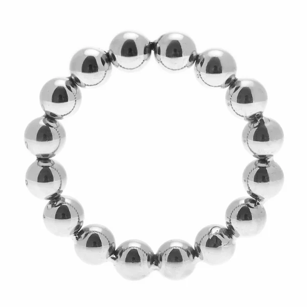 Meridian Stainless Steel Beaded Cock Ring SM — image 4 of 4