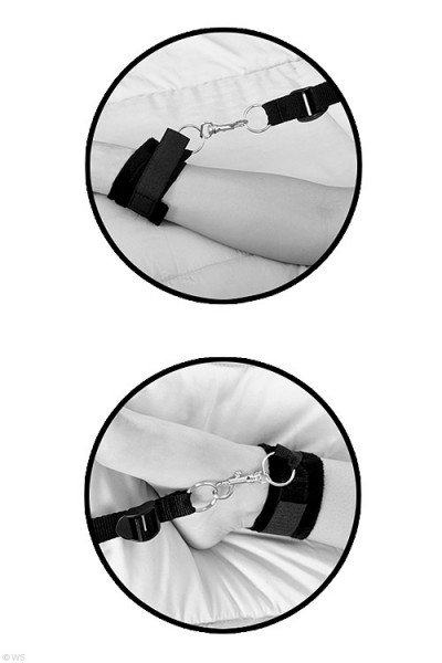 Pipedream Fetish Wraparound Mattress Bondage Restraints with Cuffs