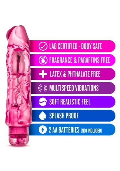Blush Wild Ride Vibrating Dong (Blue)