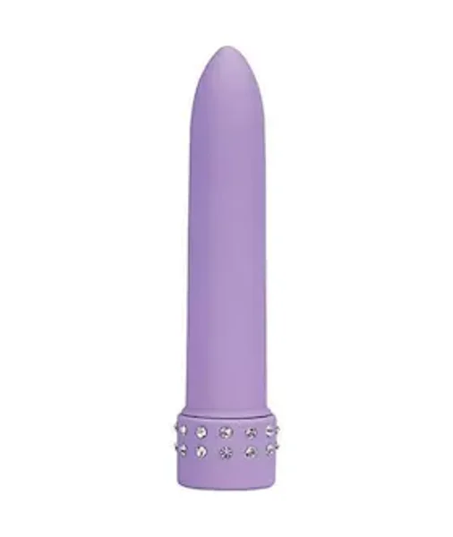 Seven Creations Diamond Silk Vibrator - Purple -  5 Inch — image 4 of 5