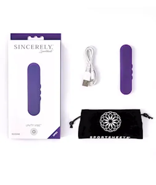 Sportsheets Sincerely Unity Silicone Vibrator - Purple -  4 Inch — image 7 of 8
