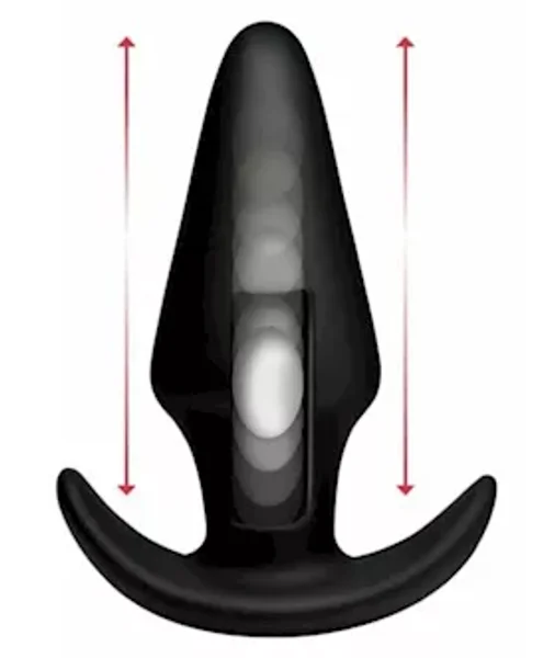 7x Remote Control Silicone Butt Plug - Large - Black - Large — image 5 of 6