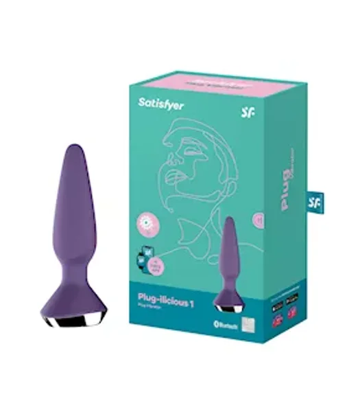 Satisfyer Plug-ilicious 1 - Purple - 5.3 Inch — image 5 of 5