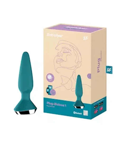 Satisfyer Plug-ilicious 1 - Turquoise - 5.3 Inch — image 5 of 5