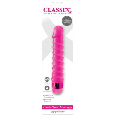Candy Twirl 6 5 Vibrator Pink