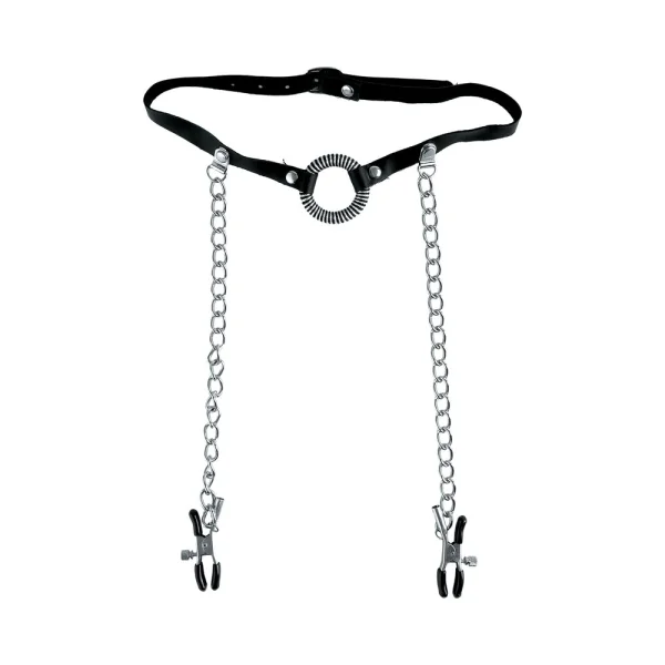 Fetish Fantasy Limited Edition O-Ring Gag & Nipple Clamps