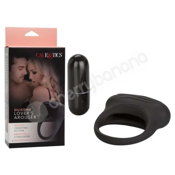 Black Silicone Lover's Arouser Cock Ring