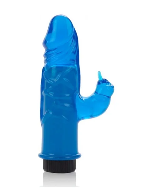 Crystal Playmate Vibrator - Blue - 3 Inch