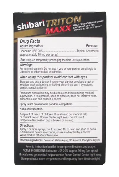 Triton Maxx Desensitizing Spray - 1 Fl. Oz. - 30  ml