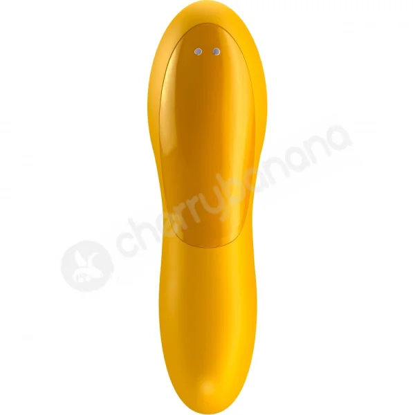 Satisfyer Teaser Yellow Silicone USB Rechargeable Finger Vibrator