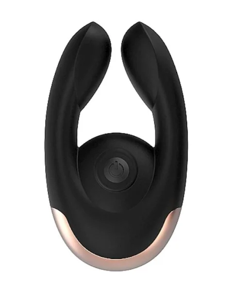 Dual Motor Clitoral Stimulator - Fancy   - Black