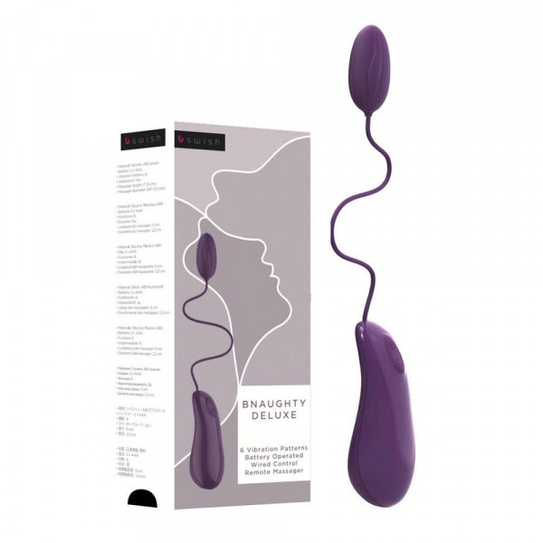 B Swish Bnaughty Deluxe Bullet Vibrator - Purple