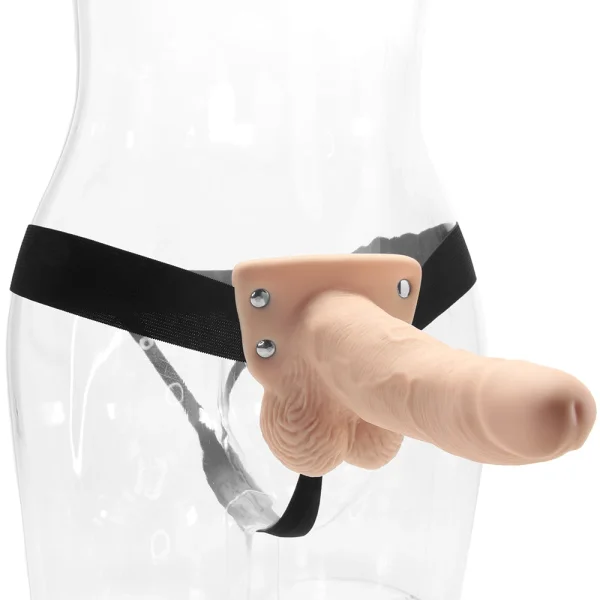 6 Inch Ballsy Hollow Strap-On Vibe