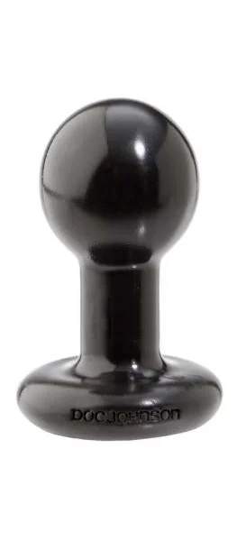 Round Butt Plug Small - Black