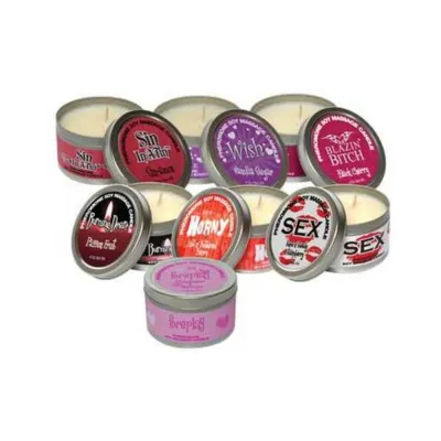 Hot Af Pheromone Massage Candle Black Cherry 4 Oz 113 G