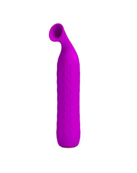 Quentin Sensual Pleasure Suction Vibrator - 5.7 Inch - Fuchsia - 5.7 Inch