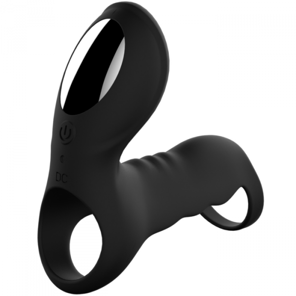 Vibrating Silicone Cock Cage With Clit Stimulator