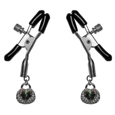 Precious Heart Nipple Clips Set Clamps