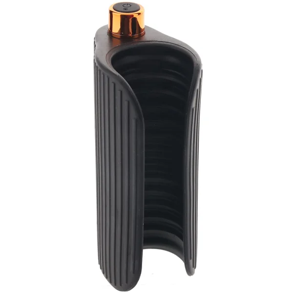 M Elite Platinum Wrapt Vibrating Rechargeable Silicone Penis Masturbator By Blush - Black