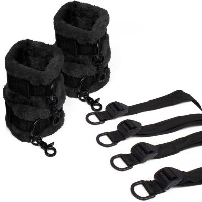 Bondara Black Furry All Mine In Bed Restraint