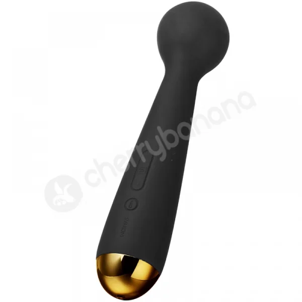 Svakom Emma Neo App Controlled Black Heating Wand With Attachment