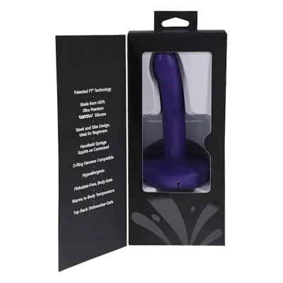Pop Slim By Tantus Squirting Dildo Indigo
