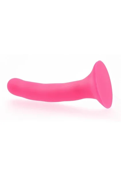 Please  5.25" Silicone Harness Compatible Dildo By Sportsheets - Pink