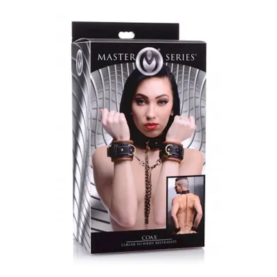 Coax Collar To Wrist Restraints Black O s
