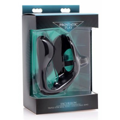 Excursion Triple Stim Anal Plug and Cock and Ball Ring