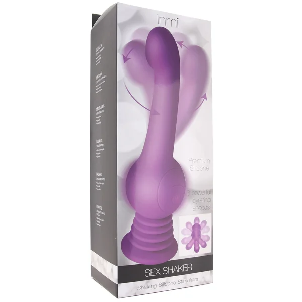 INMI Sex Shaker Shaking Silicone Rechargeable Stimulator - Purple