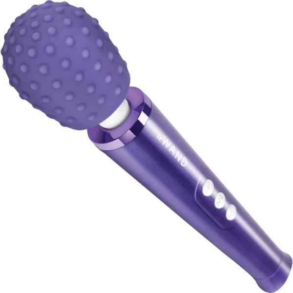 Le Wand Petite Silicone Texture Covers Violet Pack Of 2