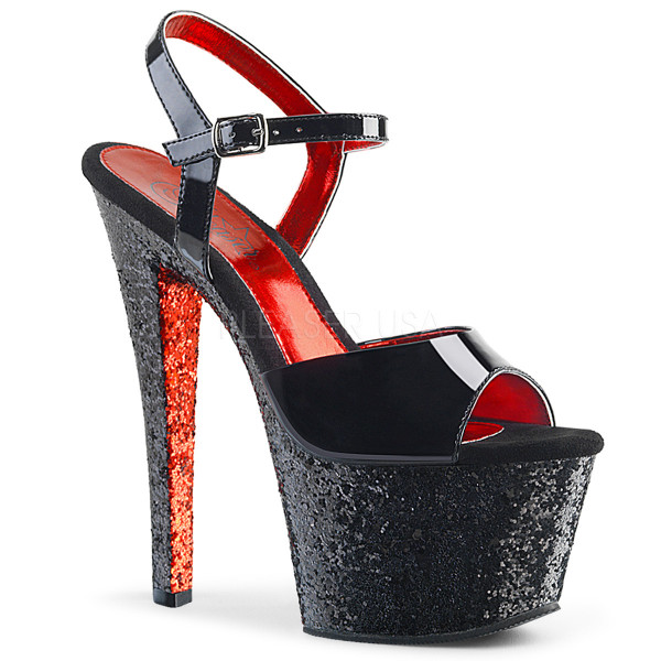 7 inches Heel, 2 3/4 inches PF Two Tone Ankle Strap Sandal — image 17 of 24