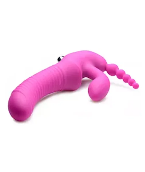 Regal Rider Strapless Triple G Dildo - Pink - 9 Inch — image 8 of 8