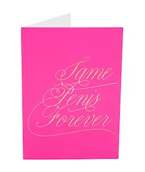 Same Penis Forever Greeting Card - Pink — image 8 of 12