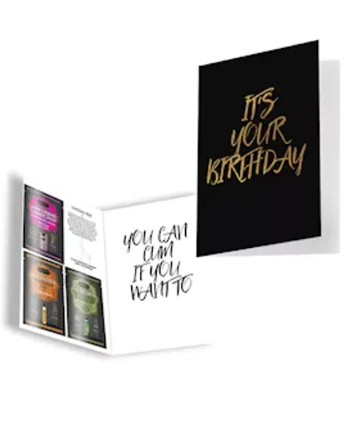 It's Your Birthday Greeting Card - Black / Gold — image 2 of 2