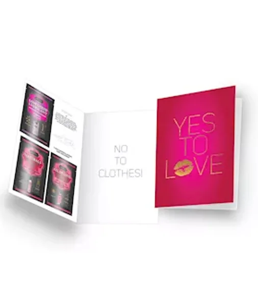 Naughty Notes Greeting Card Yes To Love - Pink — image 2 of 2