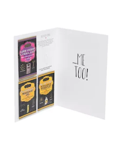 Wanna Fuck?...me Too Greeting Card - Black / Gold — image 11 of 16