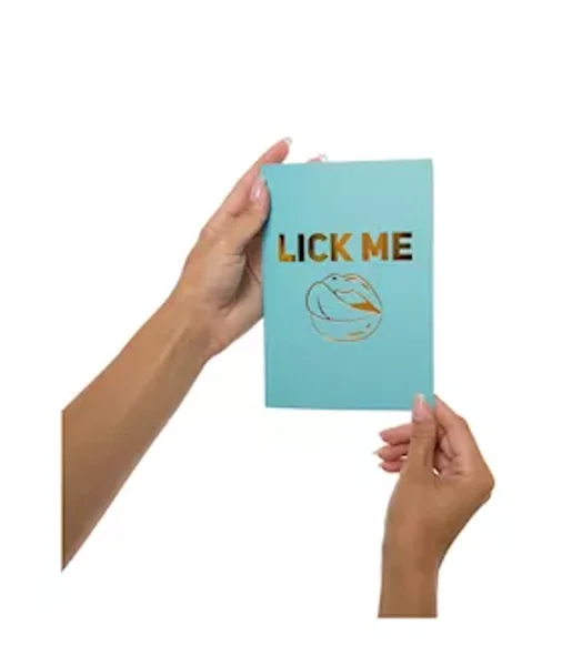 Lick Me...please! Greeting Card - Turquoise — image 12 of 16