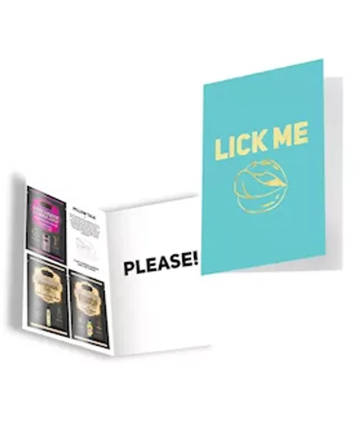 Lick Me...please! Greeting Card - Turquoise — image 9 of 16