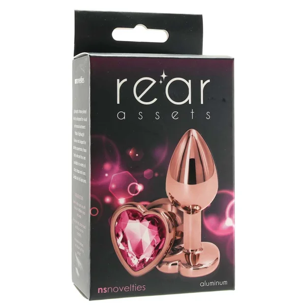 Rear Assets Rose Gold Heart Small Pink
