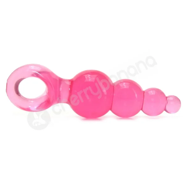 Jolie Ripples Pink Large Butt Plug