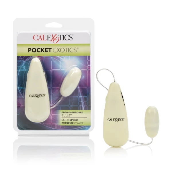 Glow In The Dark Pocket Exotics Vibrating Glowing Bullet