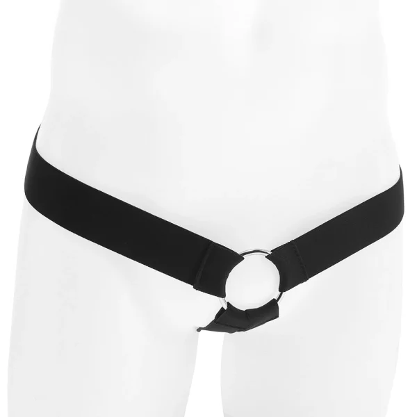 Performance Maxx Life-Like Silicone 7" Hollow Penis Extension With Harness By CalExotics - Chocolate