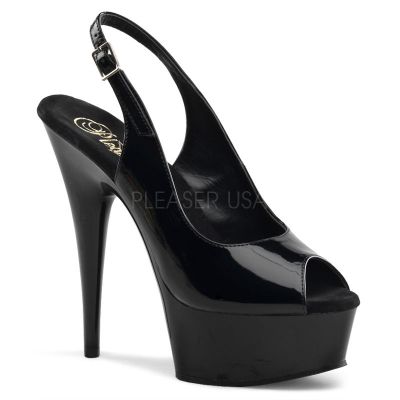 DELIGHT 654 6 Stiletto Heel Slingback Platform Sandal