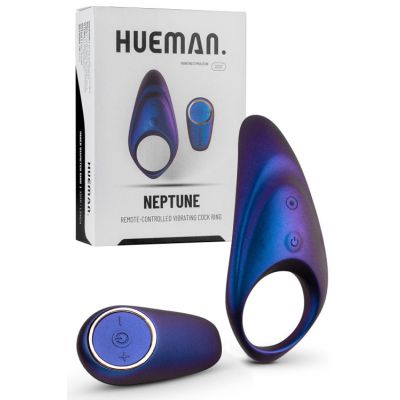 Hueman Neptune Vibrating Cock Ring With Remote
