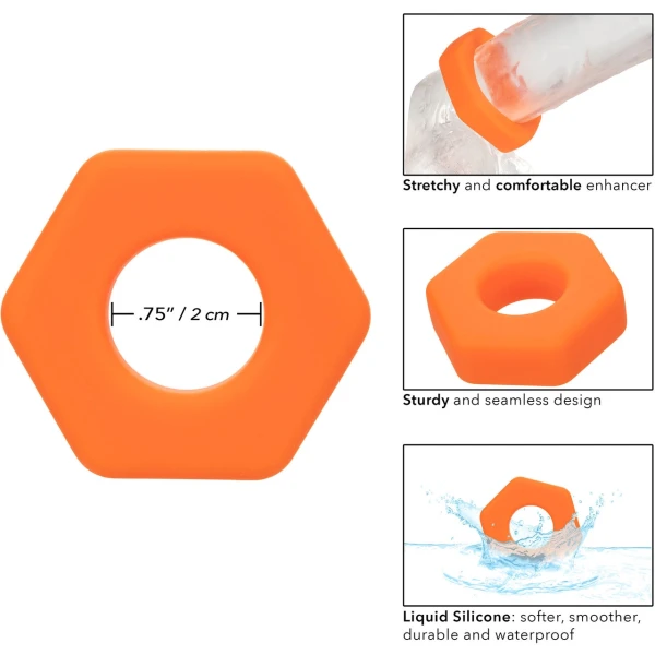 Alpha Ring Prolong Sexagon Cock Ring