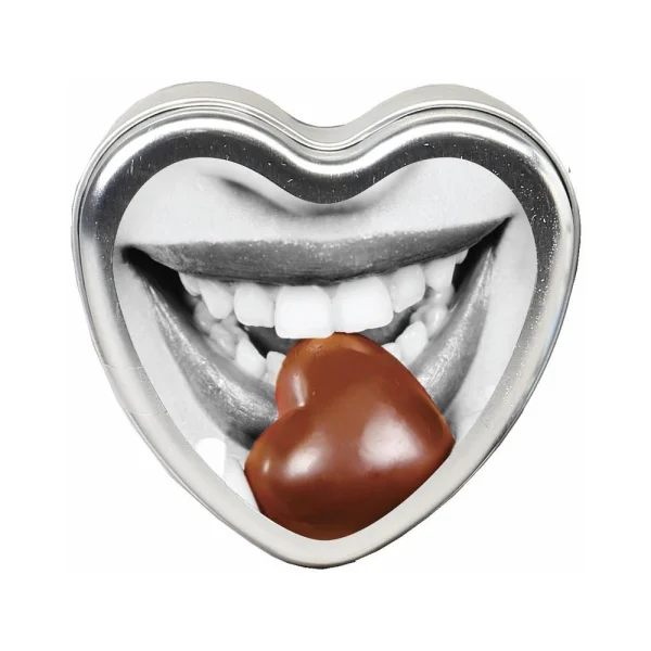 Earthly Body Chocolate Edible Massage Candle 4oz Heart Tin — image 5 of 6